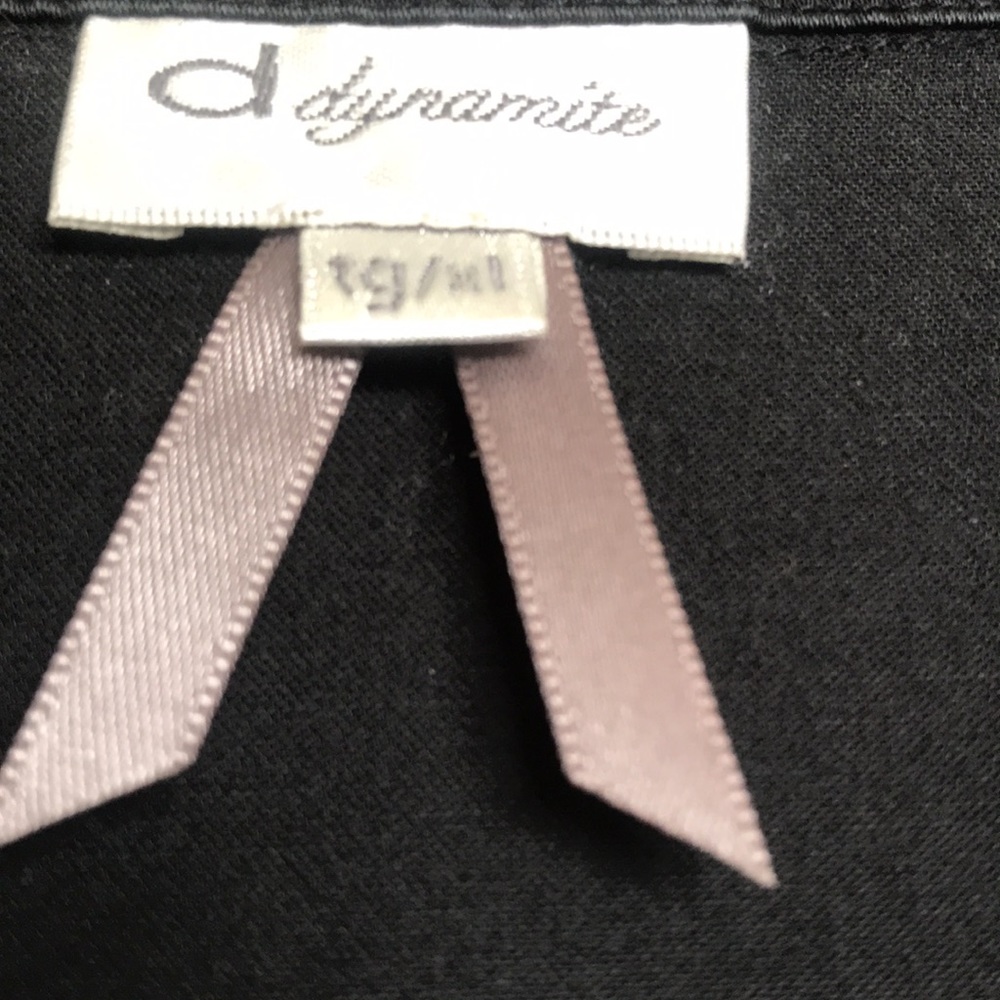 Dynamite Black Button-Front Mini Dress - Picture 6 of 10